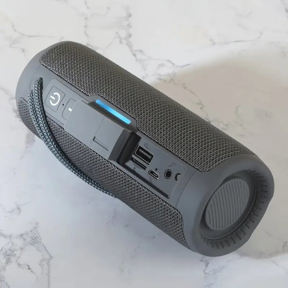 Gray T&G Stereo Bass Outdoor Portable Speaker 10W